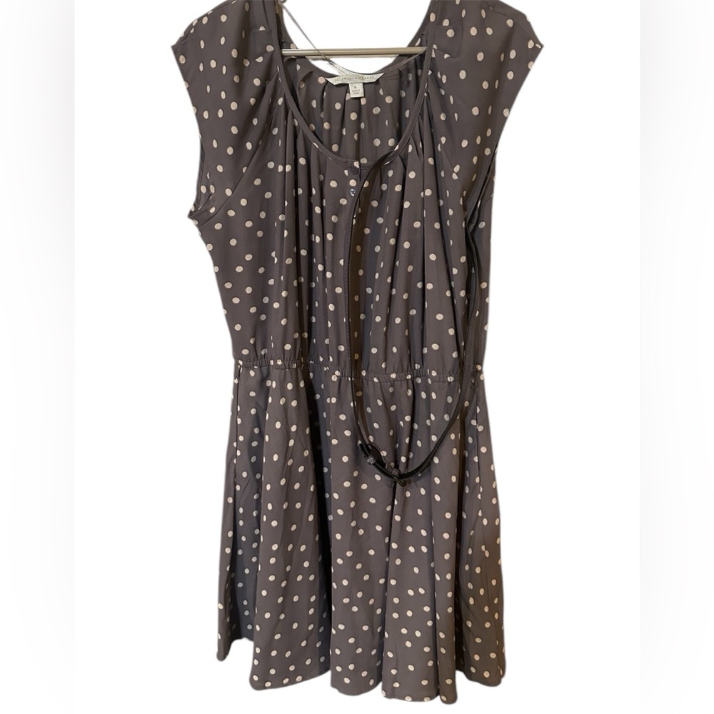 Lauren conrad Polka Dot Sleeveless Top - Gray
